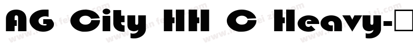 AG City HH C Heavy字体转换